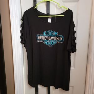 Harley-Davidson open sleeve t shirt